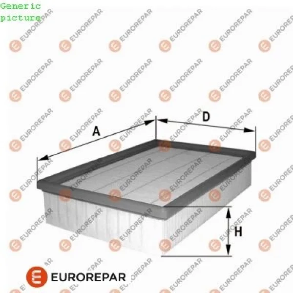 Volkswagen Caddy 1.6 TDi 2010-2015 Hava Filtresi - EUROREPAR