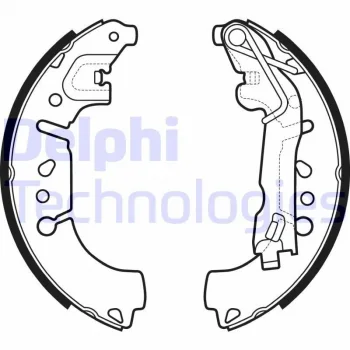 Fiat Egea 1.4 Fire 2015- Arka Pabuç Balata - DELPHI