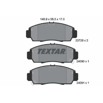 Honda Civic 1.6 2006-2016 Ön Fren Balatası - TEXTAR