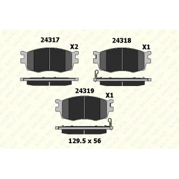 Hyundai Accent Era 1.5 CRDi 2005-2010 Ön Fren Balatası - KALE