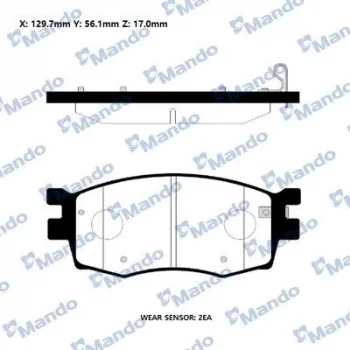 Hyundai Accent Era 1.5 CRDi 2005-2010 Ön Fren Balatası - MANDO