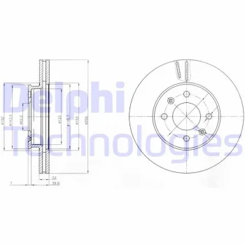 Hyundai Accent Era 1.5 CRDi 2005-2010 Ön Fren Diski - DELPHI (TAKIM)