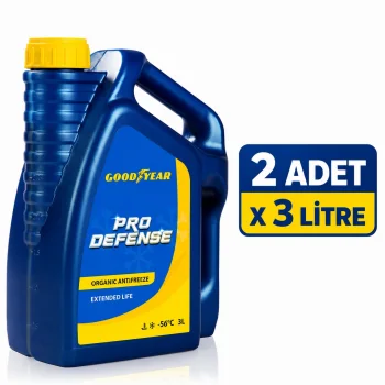 KIRMIZI ORGANİK ANTİFRİZ -56°C 3 LT - GOODYEAR (2 ADET)