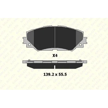 Toyota Corolla 1.33 2007-2012 Ön Fren Balatası - KALE