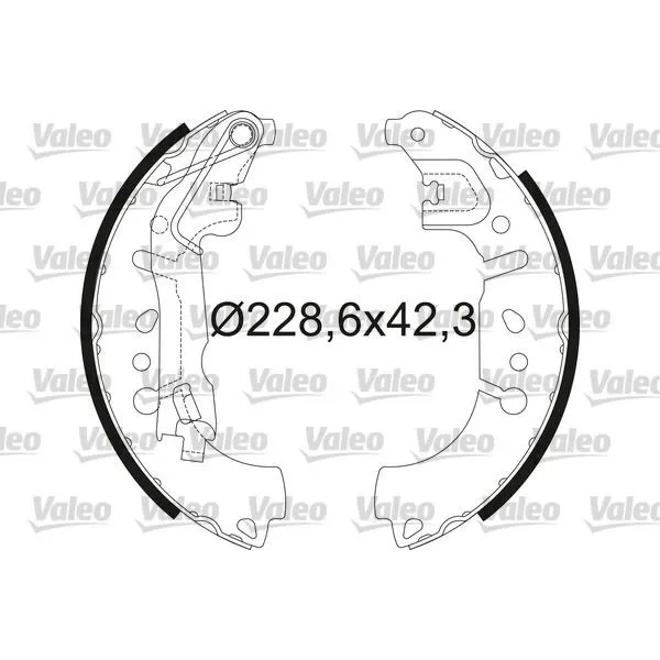 Fiat Egea 1.4 Fire 2015- Arka Pabuç Balata - VALEO