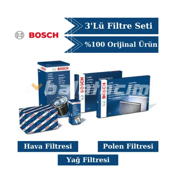 Fiat Egea 1.4 Fire 2015- Filtre Bakım Seti - BOSCH