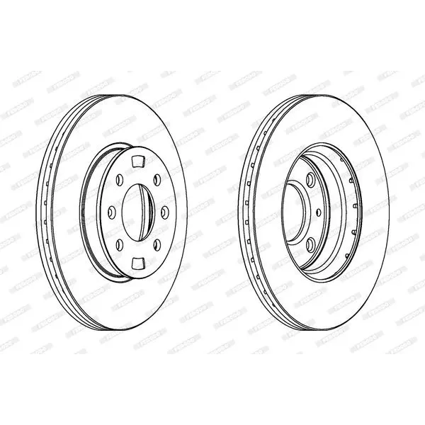 Hyundai Accent Era 1.5 CRDi 2005-2010 Ön Fren Diski - FERODO (TAKIM)