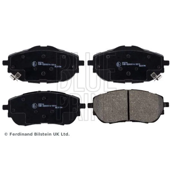 Toyota Corolla 1.33 - 1.6 - 1.4 D4D 2013 - 2018 Ön Fren Balatası - BLUE PRINT