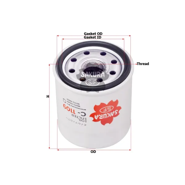 Toyota Corolla 1.6 2013-2018 Yağ Filtresi - SAKURA