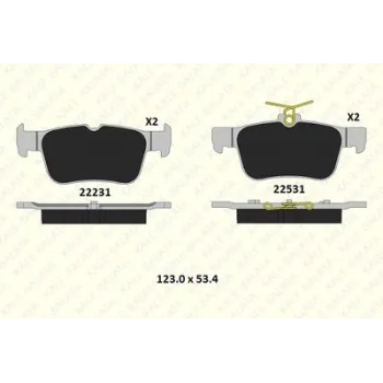 Ford Kuga 1.5 EcoBoost 2022- Arka Fren Balatası - KALE