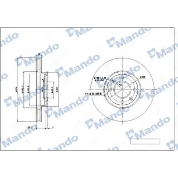Hyundai Accent Era 1.5 CRDi 2005-2010 Ön Fren Diski - MANDO (1 ADET)