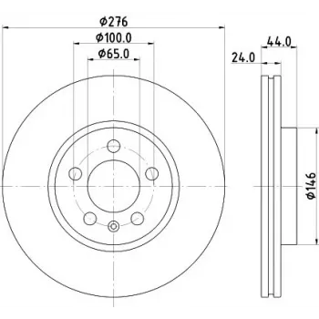 Seat Arona 1.0 Tsi 2020- Ön Fren Diski 276MM - HELLA (1 ADET)