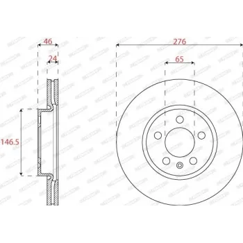 Volkswagen Taigo 1.0 TSi 2022- Ön Fren Diski 276MM - FERODO (TAKIM)