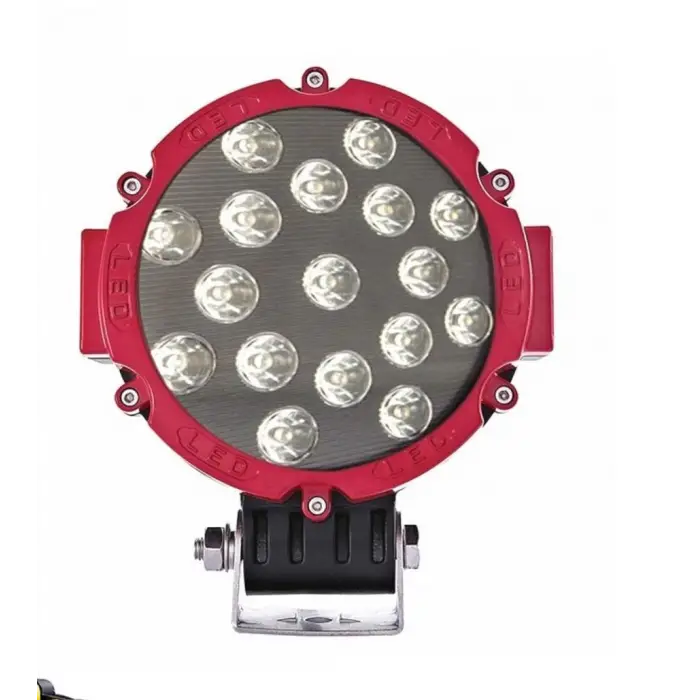 51W 18 CM YUVARLAK PROJEKTÖR SİYAH/KIRMIZI