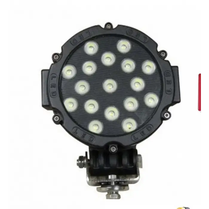 51W 18 CM YUVARLAK PROJEKTÖR SİYAH/KIRMIZI