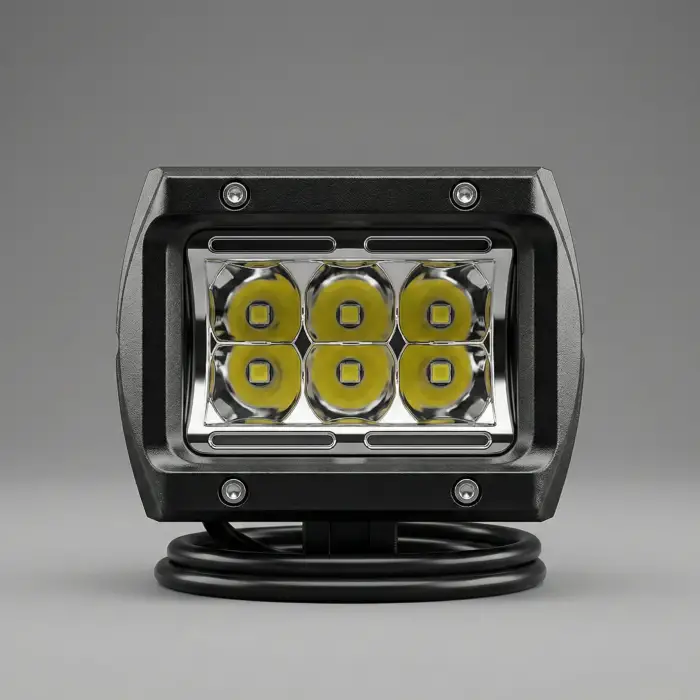 6 LI TURUNCU BEYAZ DİKDÖRGEN LED