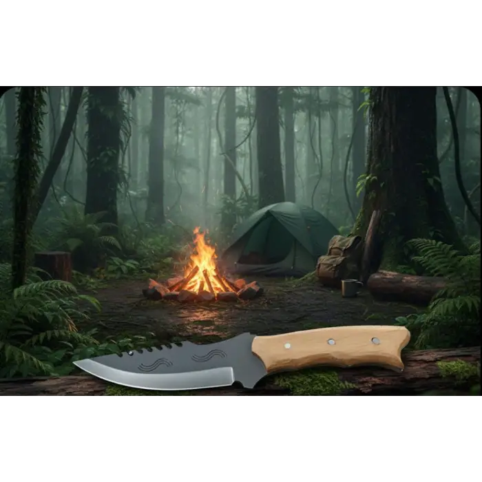 DALGA GÖRÜNÜM Motifli Av Bıçağı