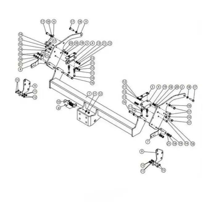 ISUZU D-Max Pick-Up Kamyonet Çeki Demiri 2012-2020