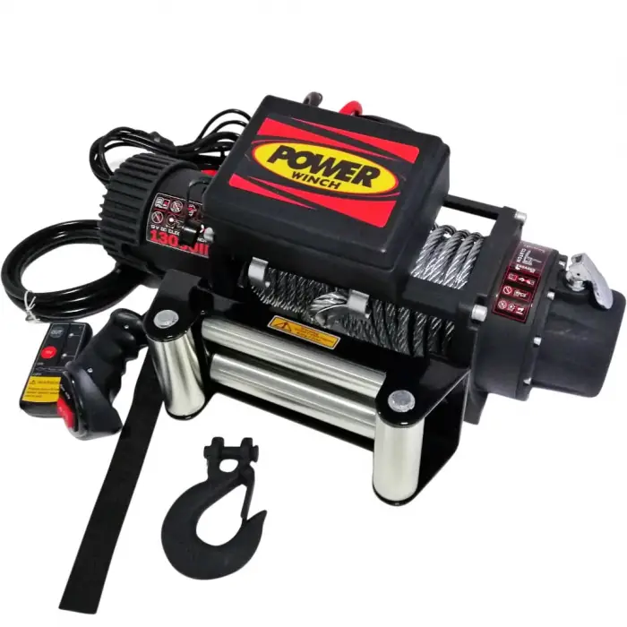 POWER WINCH 13500 LB ÇELİK HALATLI OFF-ROAD 4X4 ELEKTRİKLİ VİNÇ 12 V