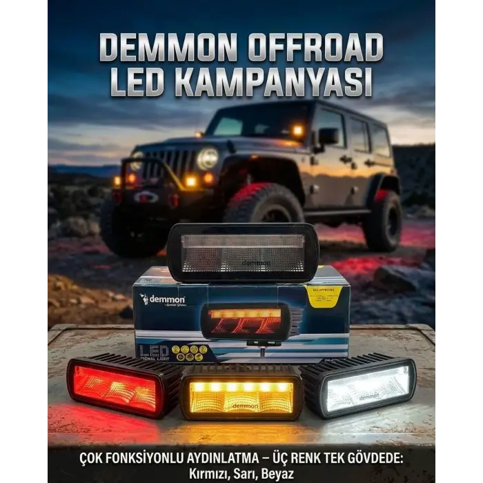 DEMMON 4 FONKSİYONLU KAPUT ÜSTÜ LED (ADET)