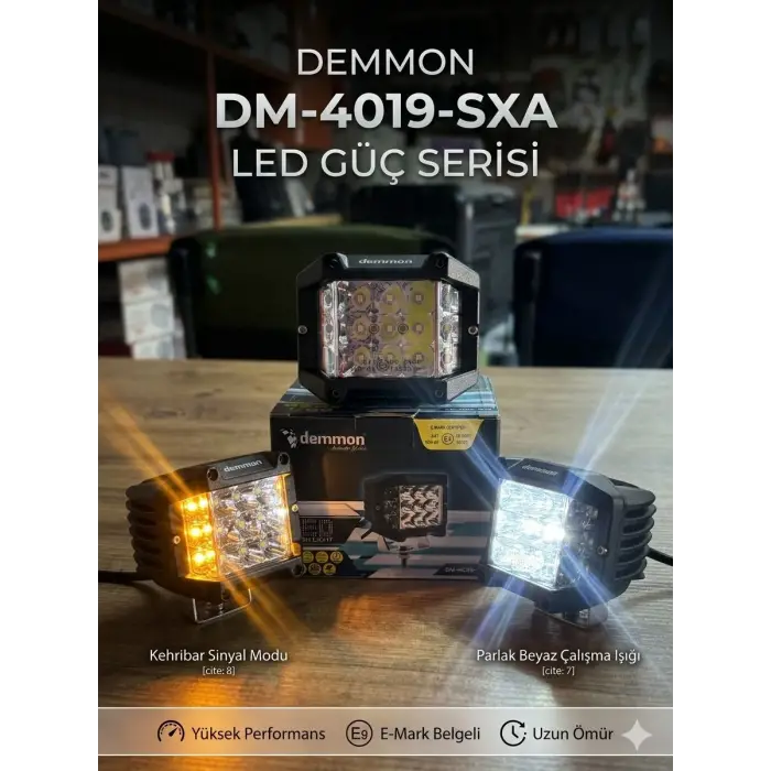 DEMMON KAPUT ÜZERİ ÇAKARLI LED TURUNCU (ADET)