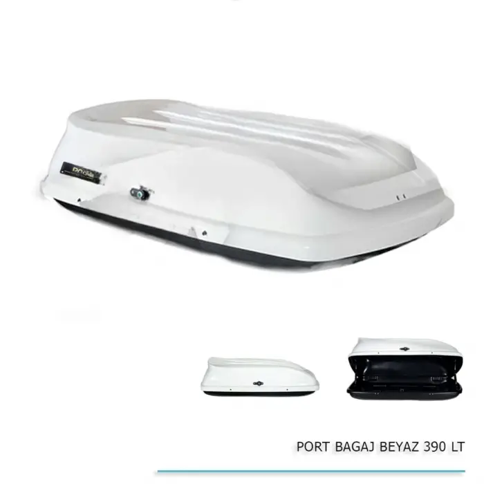 Araç Üstü Port Bagaj Tavan Box 390 Lt (Beyaz)