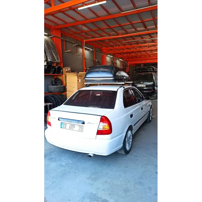 Araç Üstü Port Bagaj Tavan Box 390 LT (Siyah)