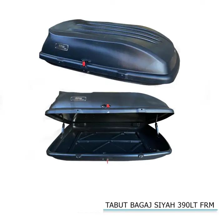 Araç Üstü Port Bagaj Tavan Box 390 LT (Siyah)