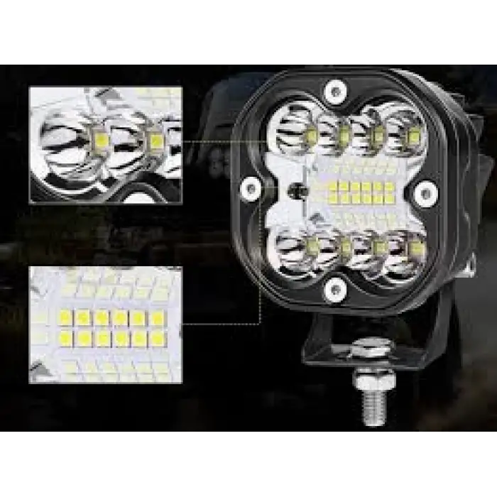 BEYAZ 12LED 36WATT 12-24V Çakarlı FD66W JCK10