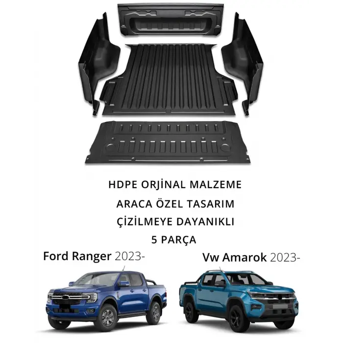 FORD RANGER AMAROK 2023+ 5 PARÇA KASA HAVUZU SDZ