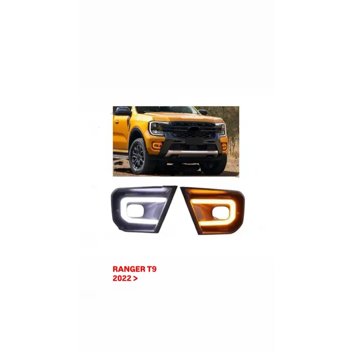 FORD RANGER T9 2022+ LEDLI SIS TURUNCU BEYAZ POINT