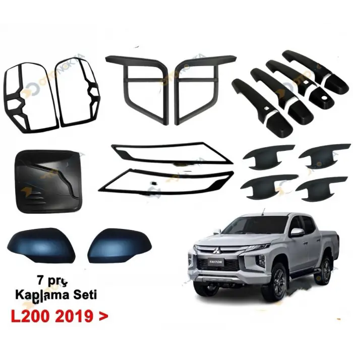 L200 FAR STOP ÇERÇEVE SİYAH FULL SET 7 PARÇA 2019+