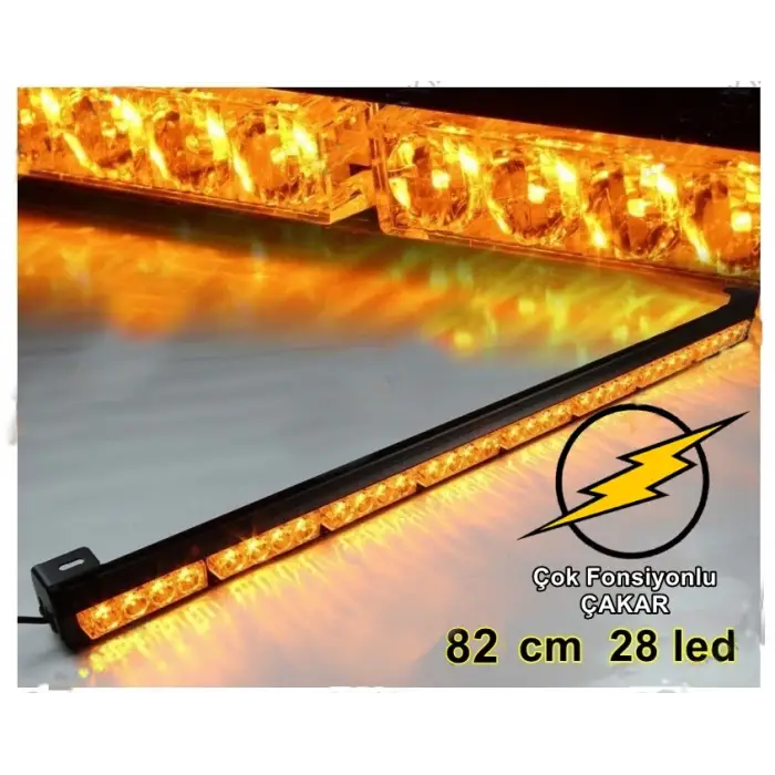 LED SARI ÇAKAR 76CM 28LED ÇAKMAK GİRİŞLİ