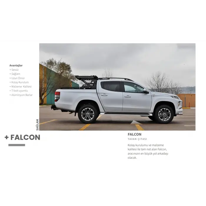 Mercedes X Class TAVAN ÇITASI FALCON SİYAH