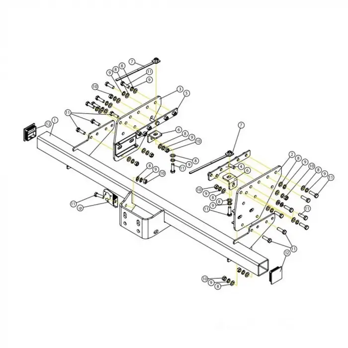 MITSUBISHI L200 Çeki Demiri 2019- Pick-Up, Kamyonet (046-532)