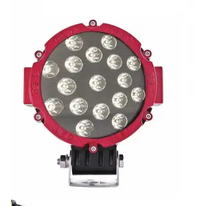 51W 18 CM YUVARLAK PROJEKTÖR SİYAH/KIRMIZI