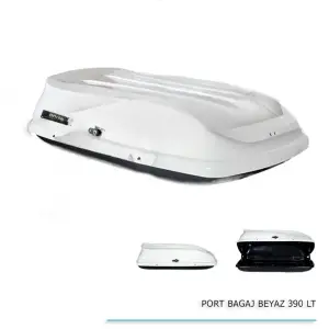 Araç Üstü Port Bagaj Tavan Box 390 Lt (Beyaz)