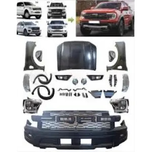 Ford Ranger 2012-2021 için 2022 Raptor Dönüşüm Facelift Bodykit