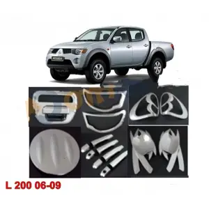 L200 KROM FAR STOP ÇERÇEVE FULL SET 6 PARÇA 2006-2009