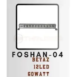 LED BEYAZ 12LED 60WATT 12-24V FOSHAN-04