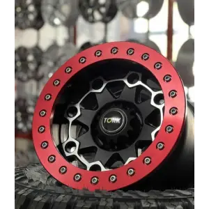 MAT BLACK RED BEADLOCK TORK -44 17 JANT