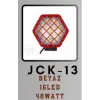 BEYAZ 16LED 48WATT 12-24V JCK-13 KIRMIZI KAFESLİ ALTIGEN LED