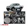 L200 KROM FAR STOP ÇERÇEVE FULL SET 6 PARÇA 2006-2009