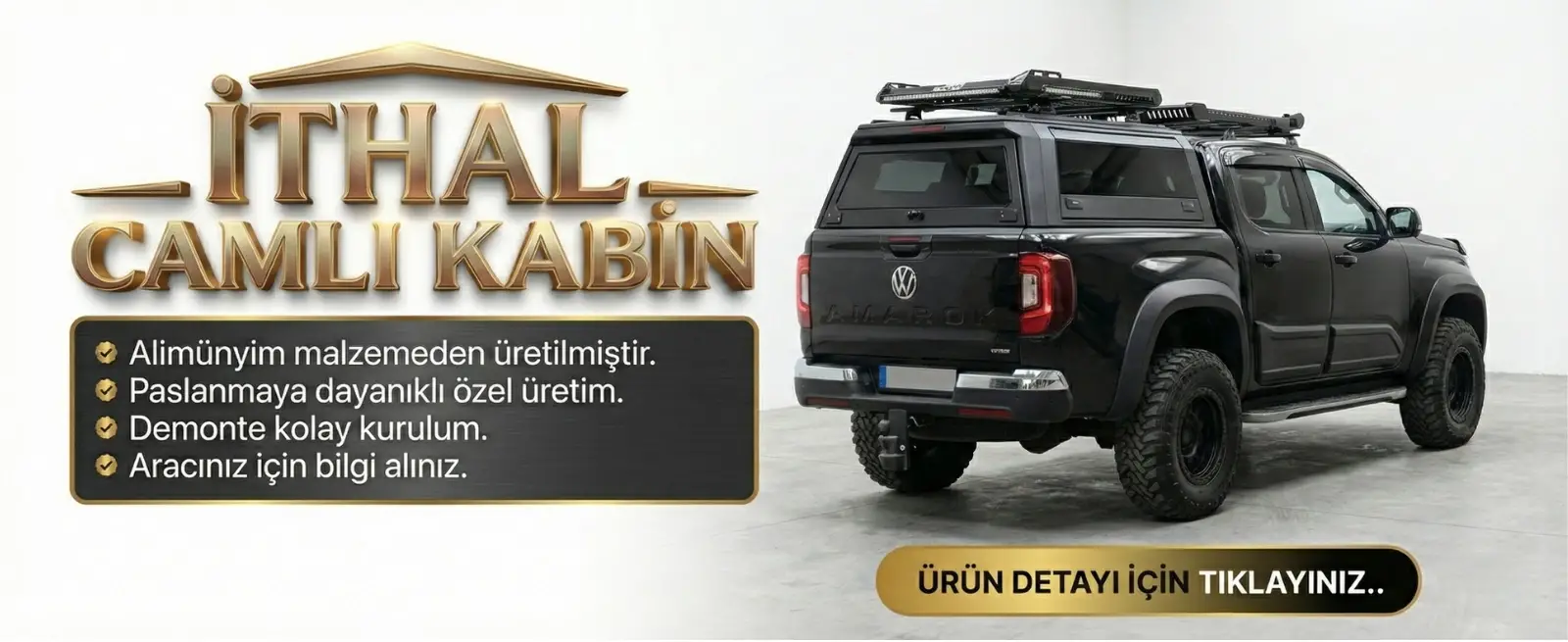 İTHAL CAMLI KABİN