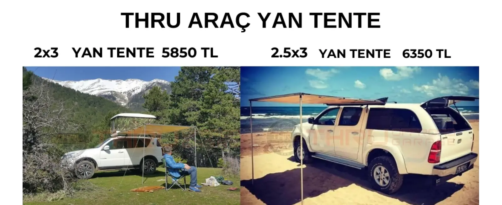 THRUOFFROAD GARAGE YAN TENTE