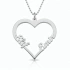 Kalp İsimli Gümüş Kolye - Gümüş