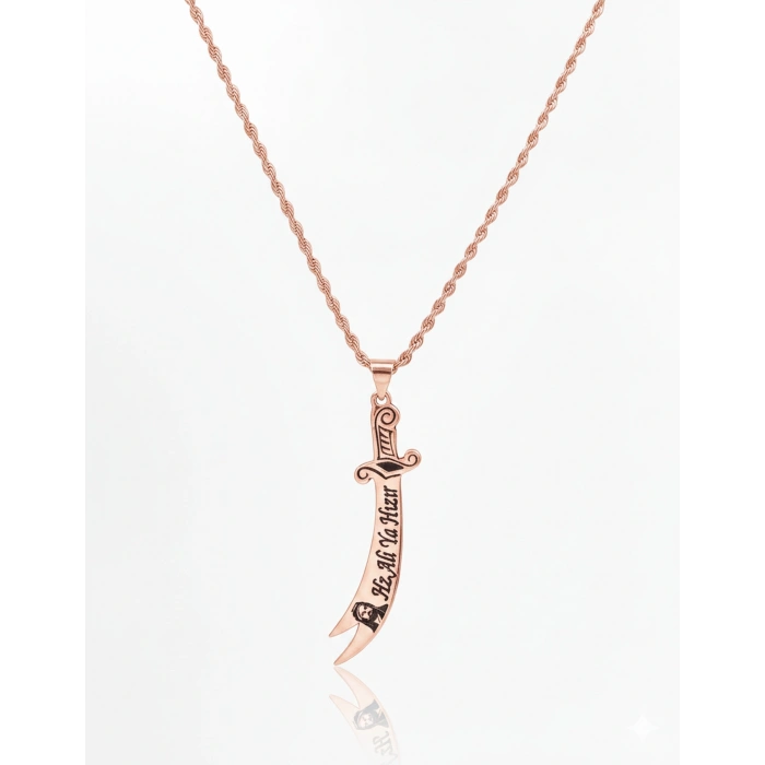 Hz.Ali Zülfikar Gümüş Kolye - Rose