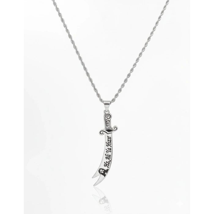 Hz.Ali Zülfikar Gümüş Kolye - Gümüş