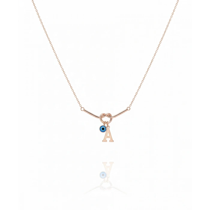 Aşk Düğümü Gümüş Kolye - Rose