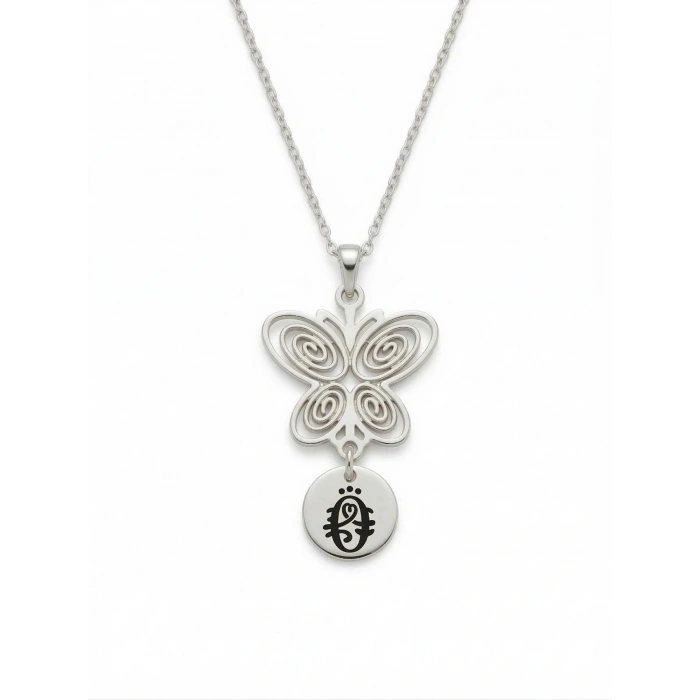 Füsun Model Nostaljik Gümüş Kolye - Gümüş